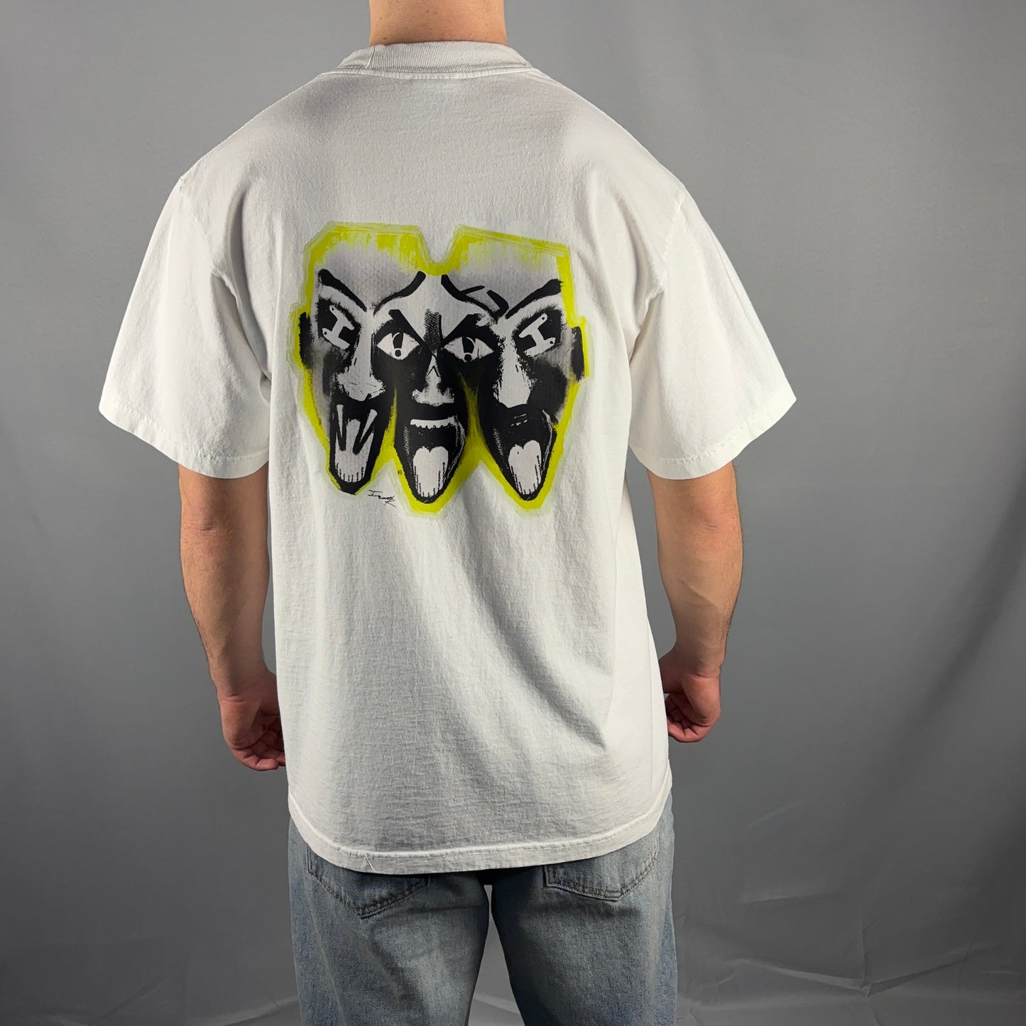 3 Heads T-Shirt White